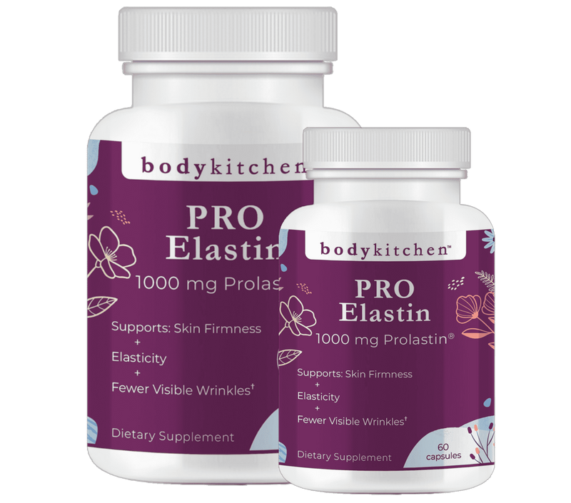 Two bottles of Body Kitchen Pro-Elastin, 60 capsules each