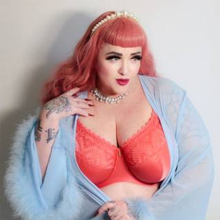 Adella Athena Full Cup Side Support Bra Papaya as worn by @teerwayde