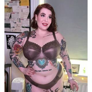 Adella Athena Full Cup Side Support Bra Taupe as worn by @spoonie_spice