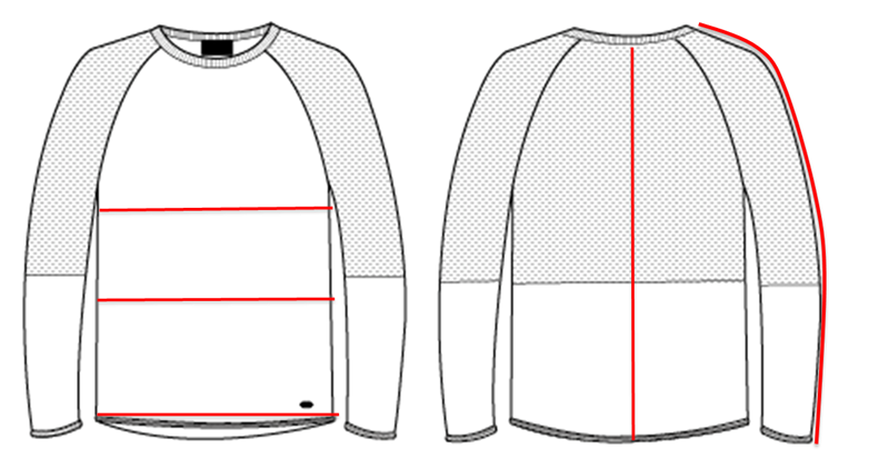 14 GAUGE MERINO LONG SLEEVE CREW - CLEARANCE