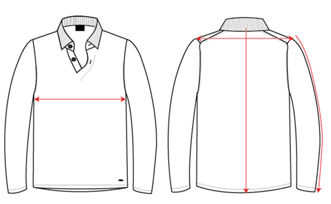 12 GAUGE LONG SLEEVE POLO - CLEARANCE