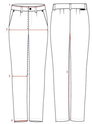WOOL BLEND STRAIGHT LEG TROUSER - CLEARANCE