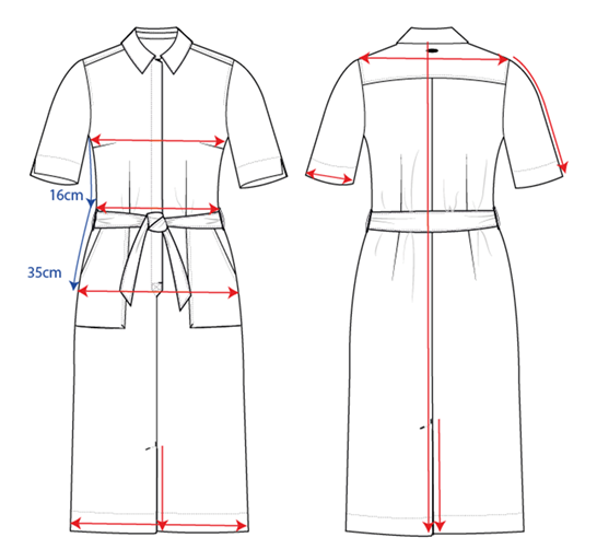 PERFORMANCE TWILL SHIRT DRESS - CLEARANCE