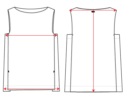 ORGANIC COTTON SLEEVELESS TOP - CLEARANCE