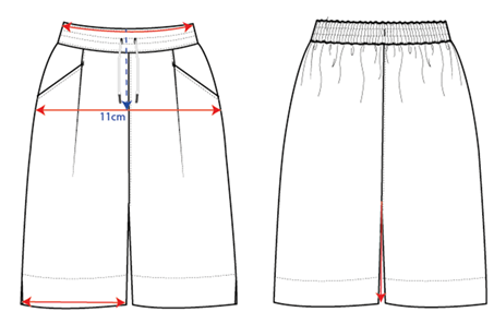 ORGANIC COTTON DRAWSTRING SHORT - CLEARANCE