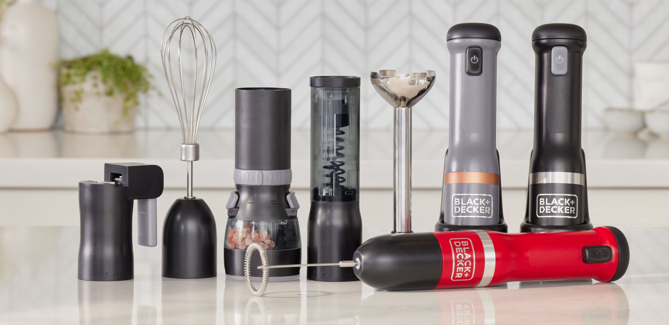 kitchen wand™ Blender Kit, Grey | BLACK+DECKER