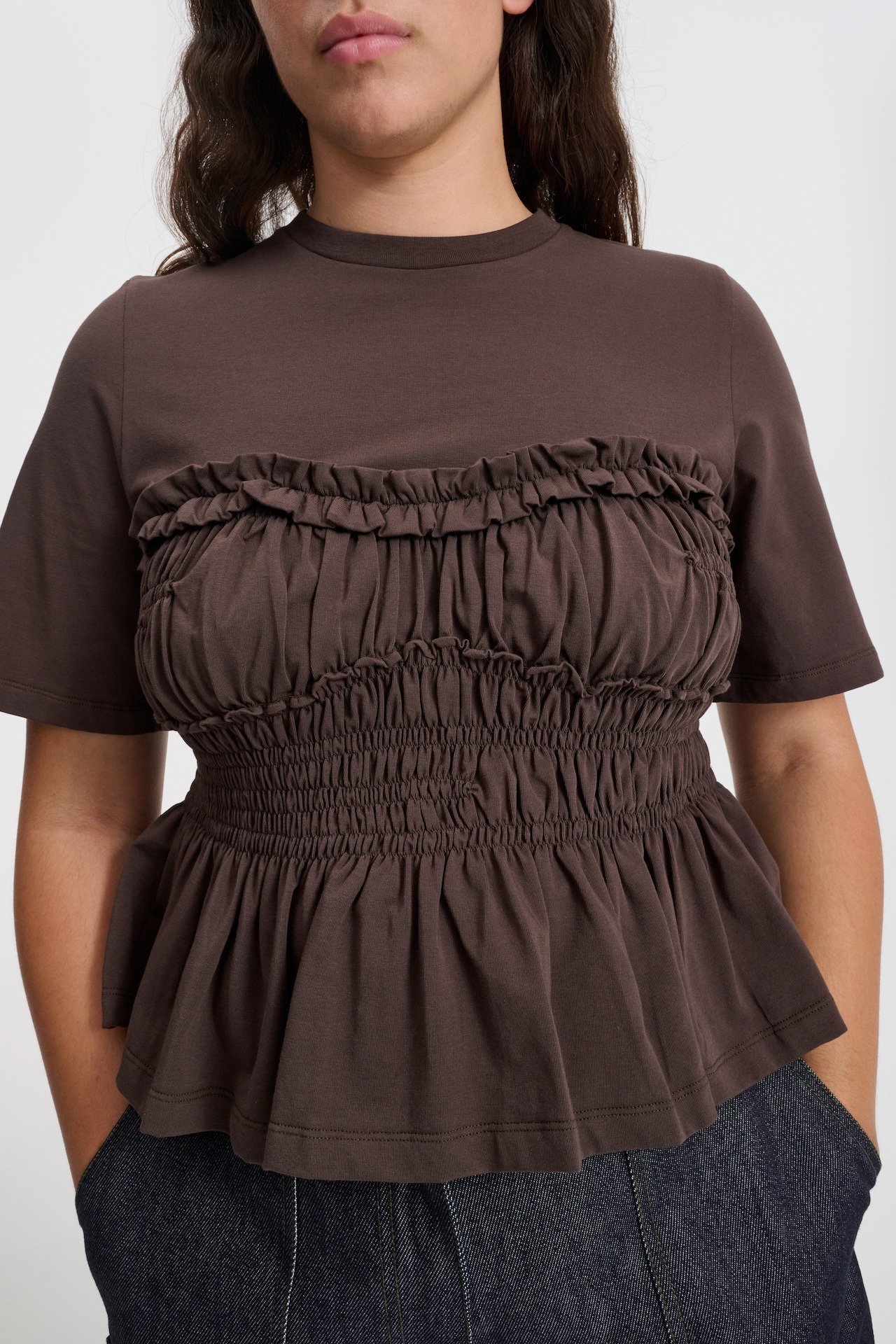 【Cecilie Bahnsen】Vilde ビスチェ レイヤード Tシャツ Cecilie Bahnsen】Vilde ビスチェ レイヤード Tシャツ (CECILIE