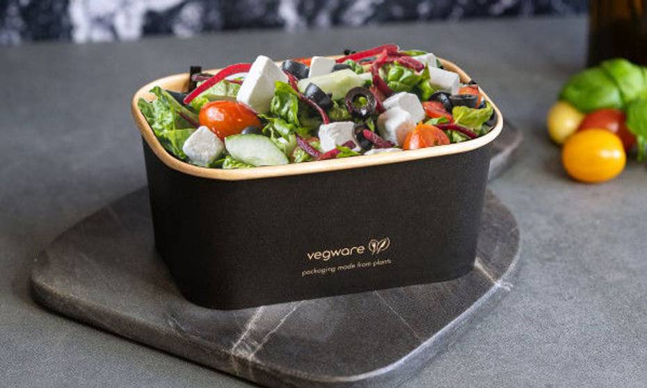 750ml / 24oz Rectangular Paper Takeaway Container - Aqueous Lined - Black