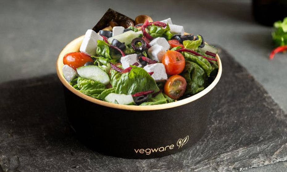 750ml / 24oz Round Paper Takeaway Container - Aqueous Lined - Black - 150 Series