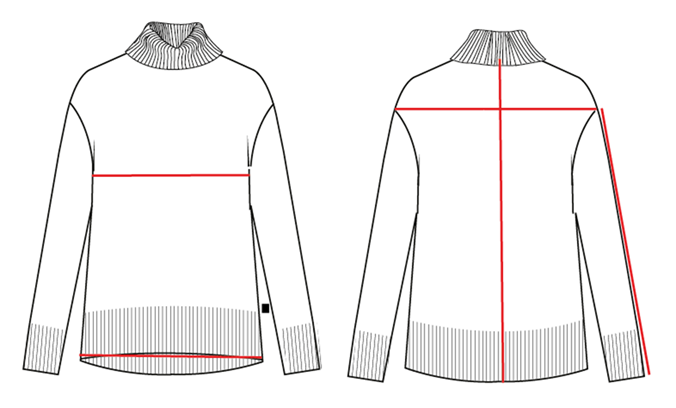 3GG WOOL BLEND TWEED TURTLENECK