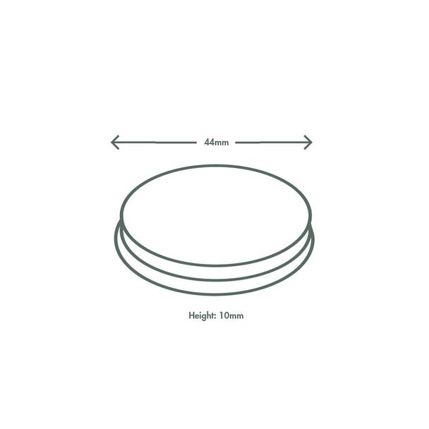 Paper Sauce Pot Lid fits 1oz (30ml) Pot - Kraft