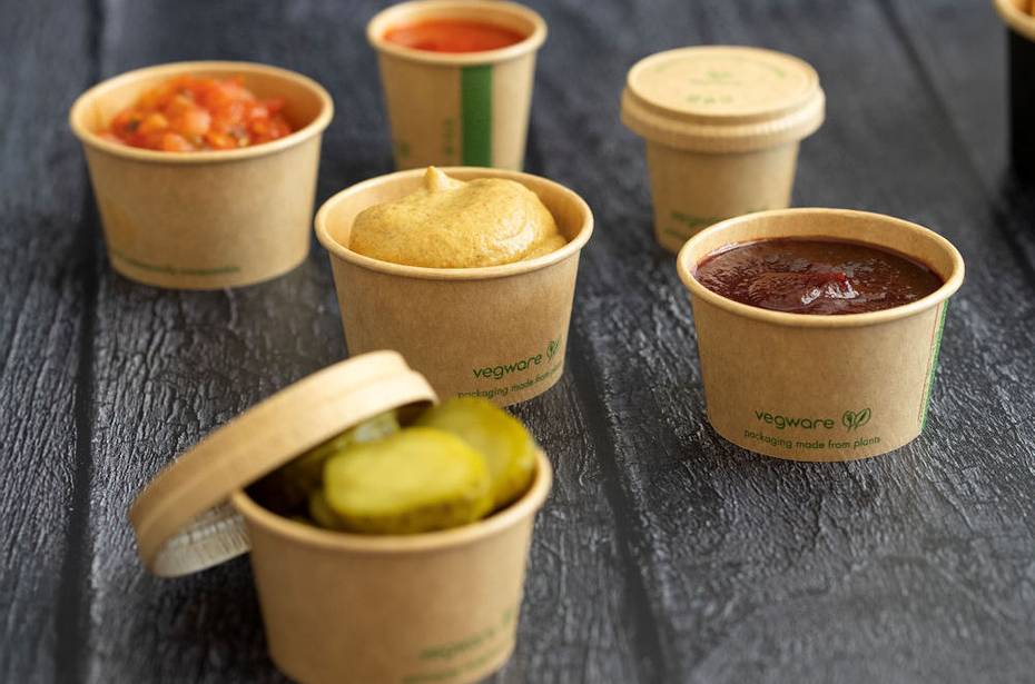 2.5oz (75ml) Paper Sauce Pot - Kraft