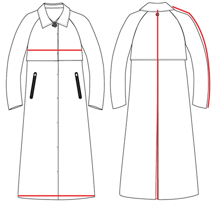 LONGLINE REMOVABLE HOOD MAC