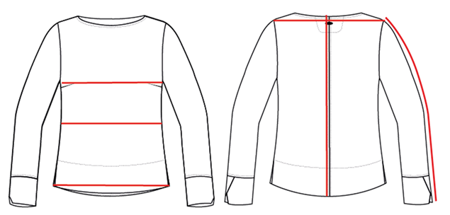 WOOL BLEND BLOUSE