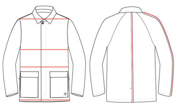 WAXED COTTON MAC