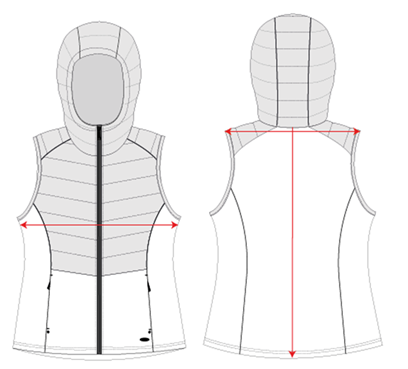 HYBRID HOODED VEST - CLEARANCE