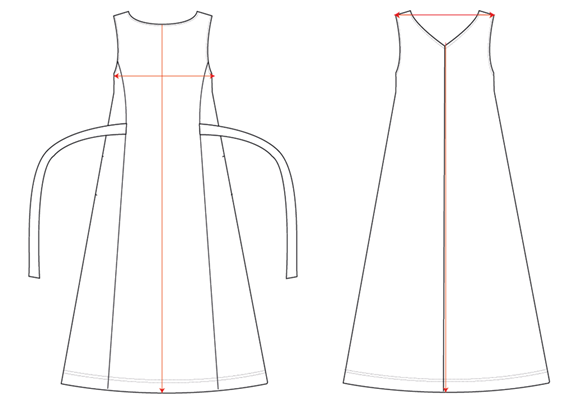 COTTON LUXE REVERSIBLE DRESS - CLEARANCE