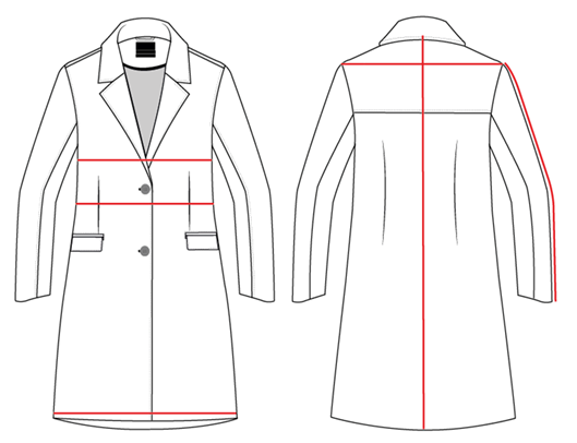 PLAID WOOL COAT - CLEARANCE