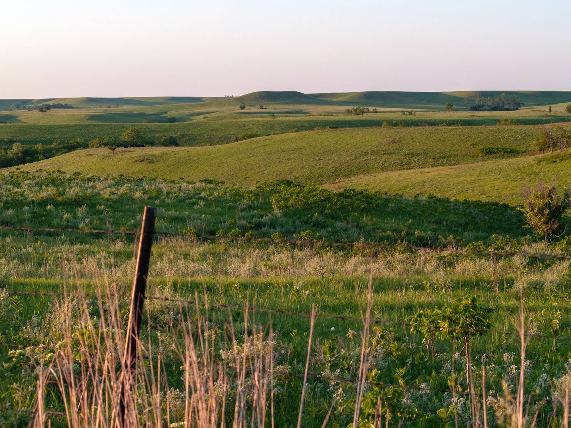 Rolling green prairie to represent where to buy e-bikes in Kansas