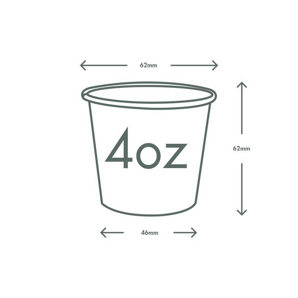 4oz (120ml) Feel Good Single Wall Coffee Cup - 62 Series