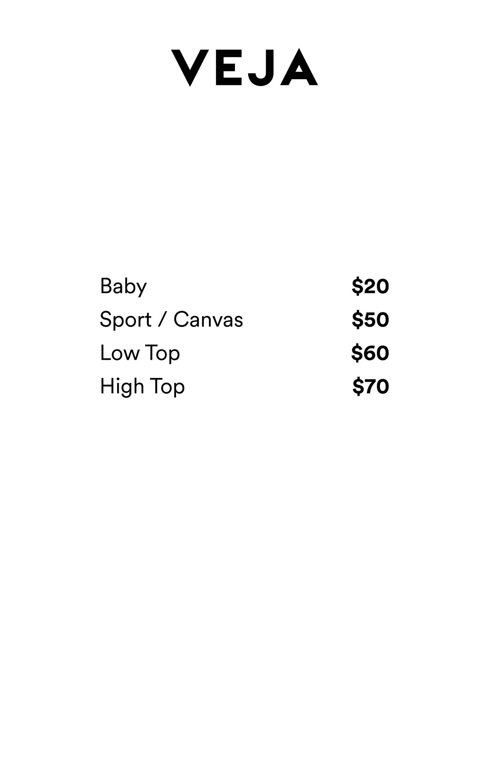 Price list