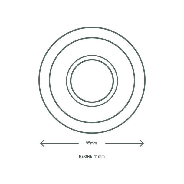 Bonnie Bowl Lid - Plant Fibre - PFAS Free - White - 90 Series