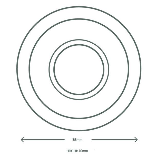 Bonnie Bowl Window Lid - Plant Fibre - PFAS Free - White - 185 Series