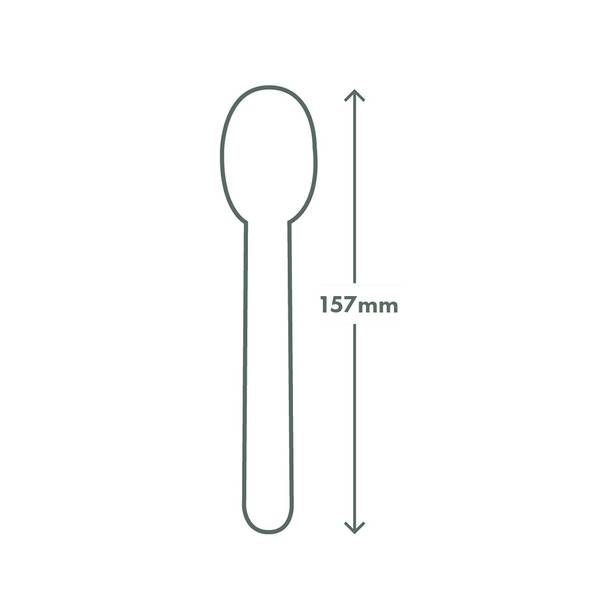 16cm Paper Gelato Spoon – Smooth Feel | Flat Profile