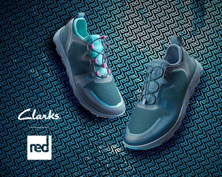 Clarks sneakers mens red sales