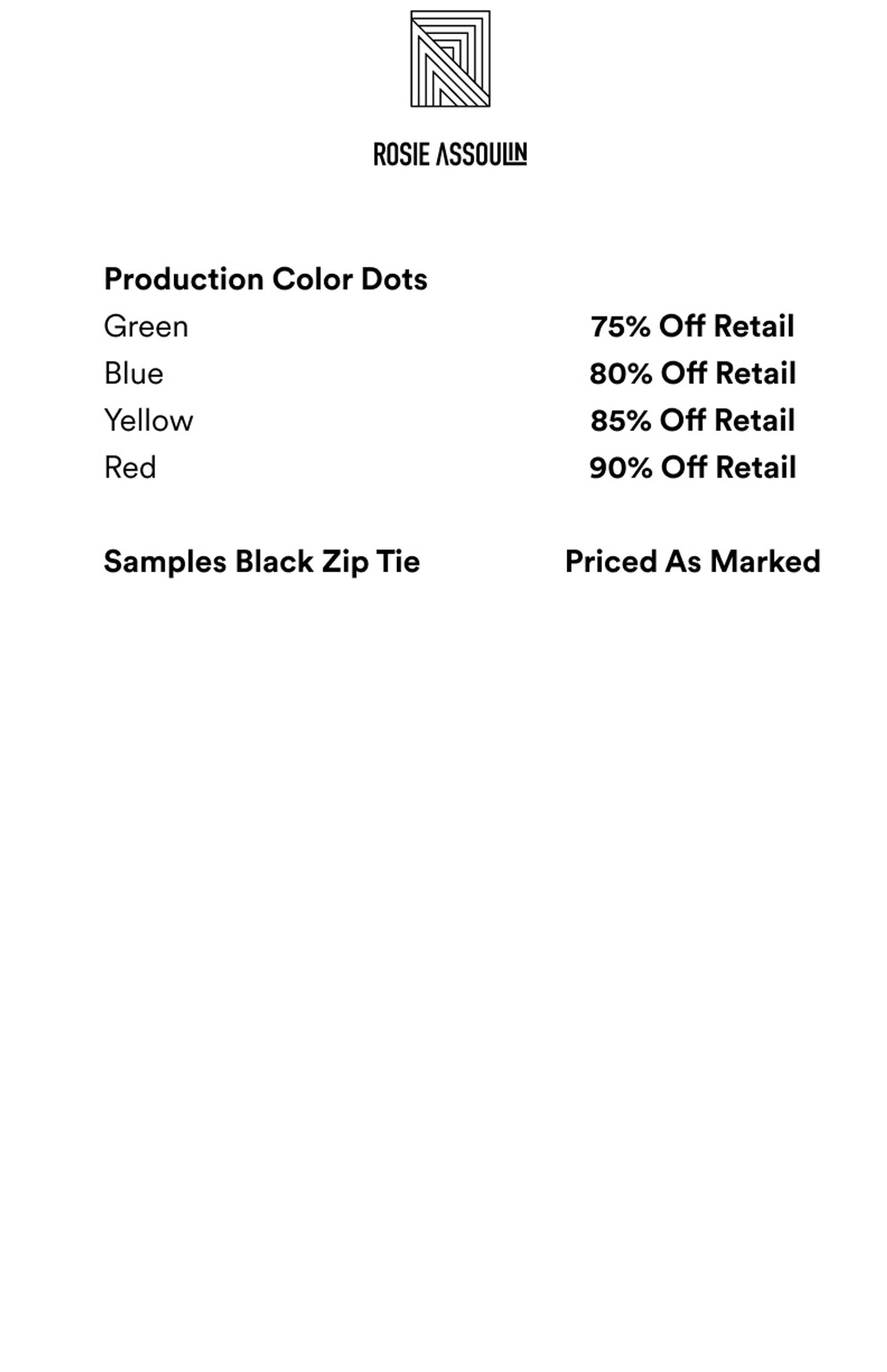 Price list