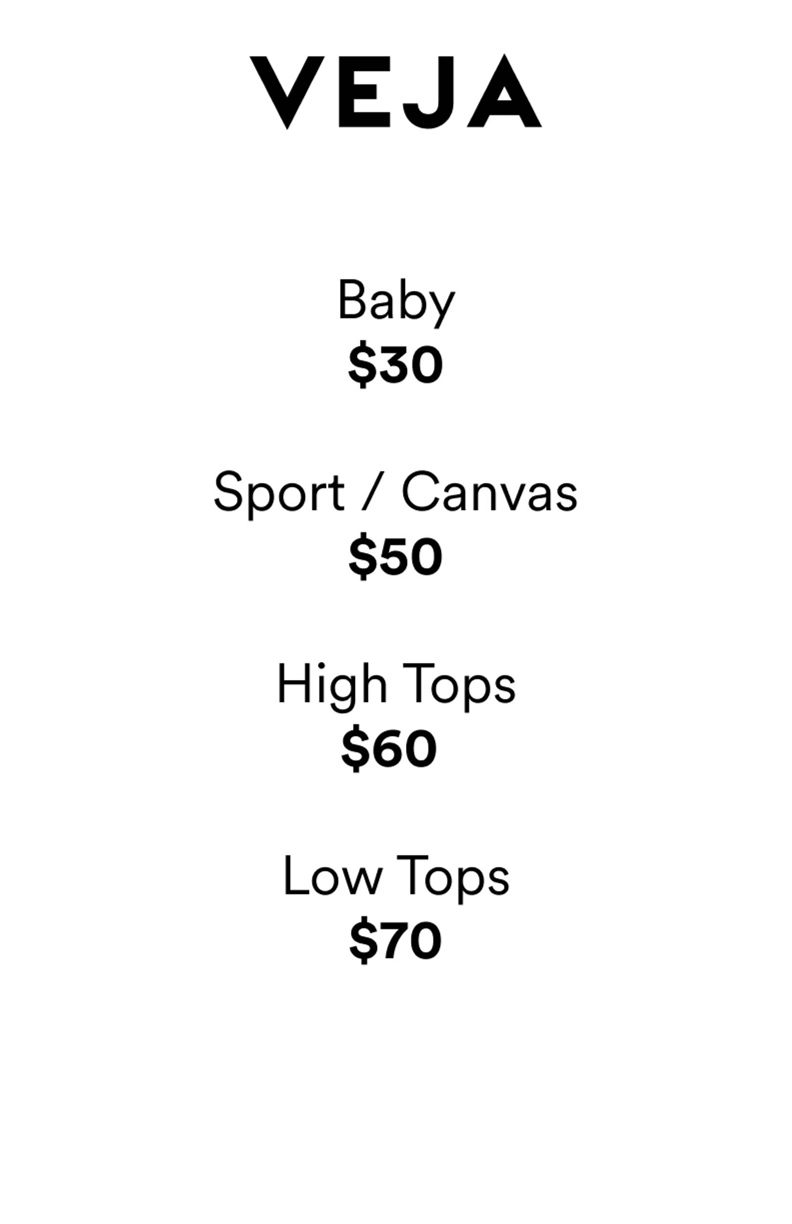 Price list