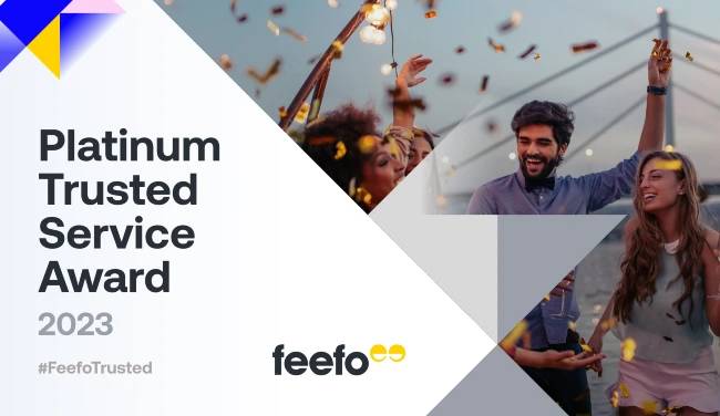 Feefo Trusted Service Award winner 2023