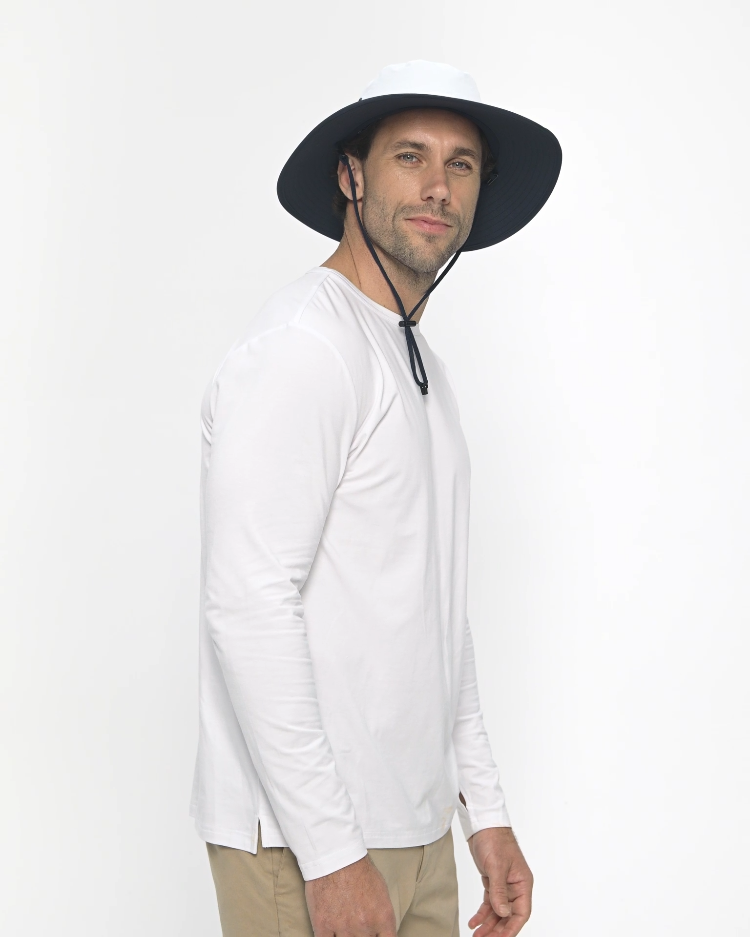 Men's UPF 50+ Sun Protective Broad Brim Sun Hat | UV Protection Hat