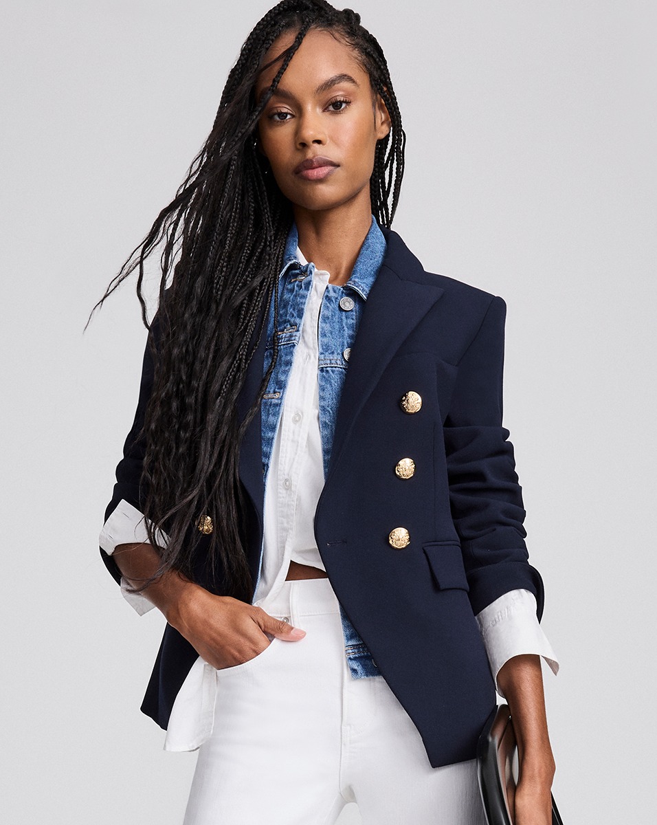 blue women's blazer