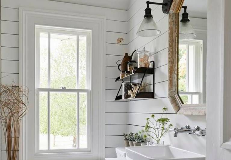 Clever idea for storage under a wall-mounted sink. #home #decor