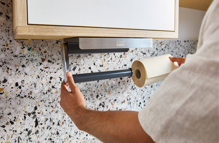 Under-shelf Paper Towel Hanger RollGrip™ | Joseph Joseph AU