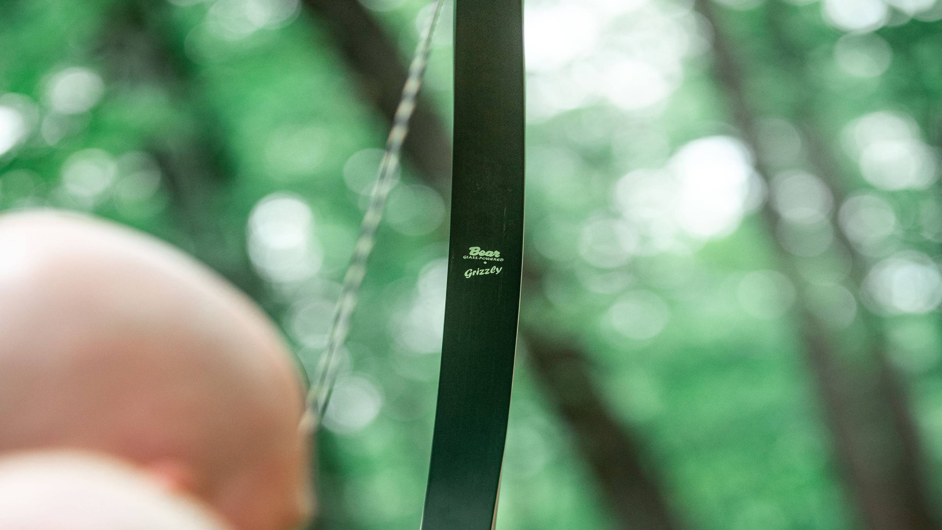 Green Glass Grizzly recurve bow from Bear Archery