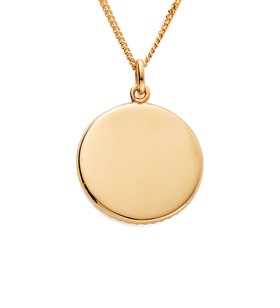 TRAVELLER COIN NECKLACE (18K GOLD VERMEIL)