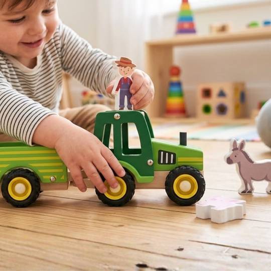Wooden Tractor - Farm Toy