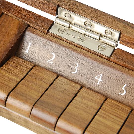 Shut the Box - Grand Black Walnut Shut The Box With Lid Compendium