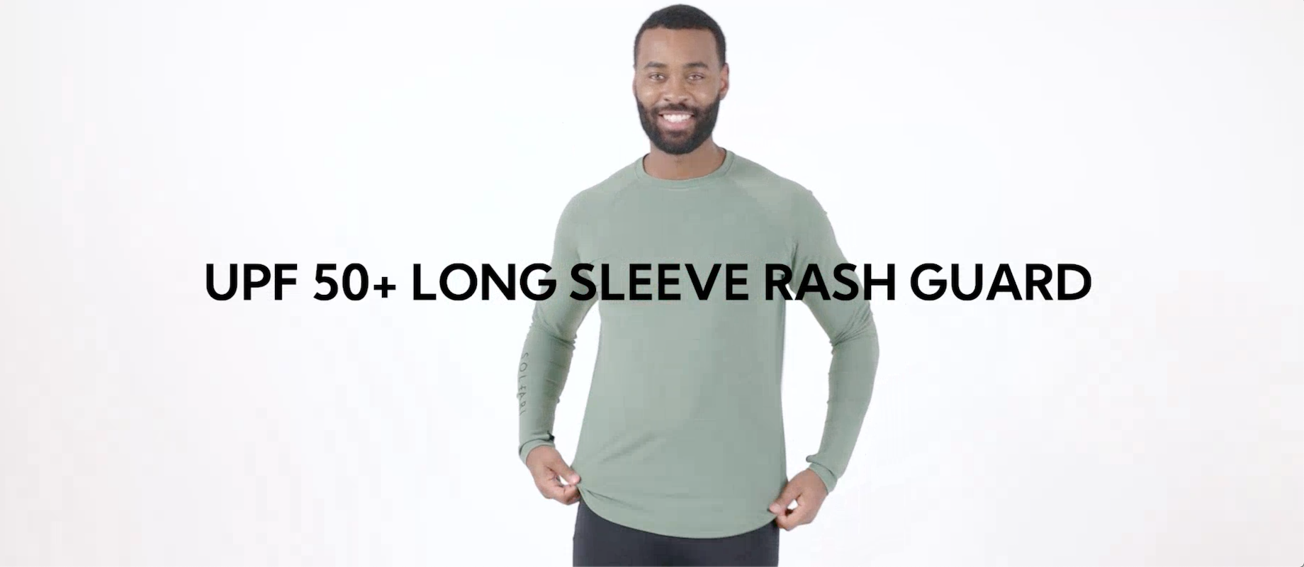 Stylish Sun Protective Long Sleeve Rash Guard UPF50+ | Men's Swimwear