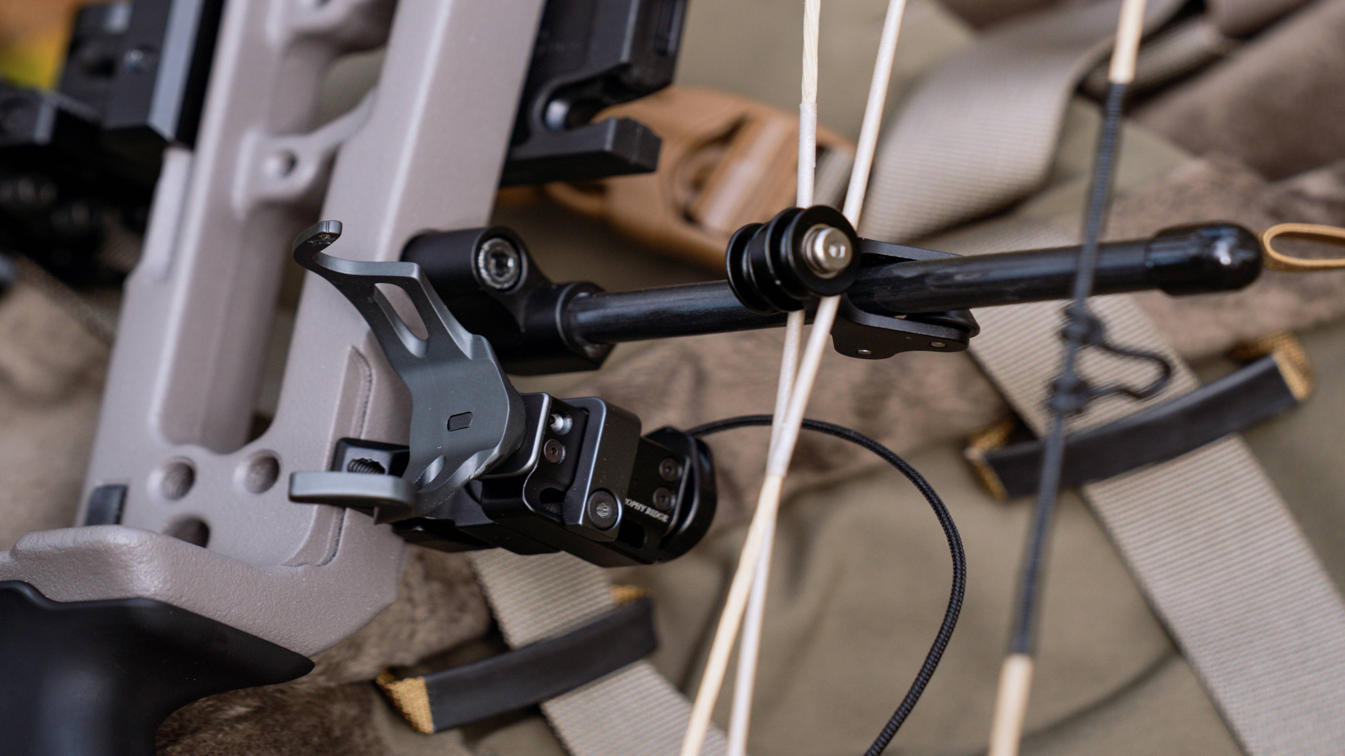 Close up of the Retain arrow rest from Trophy Ridge.