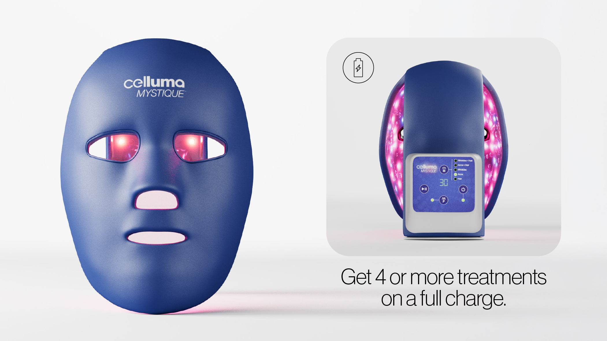 MYSTIQUE LED Red Light Therapy Mask | Anti-Aging, Acne & Hair