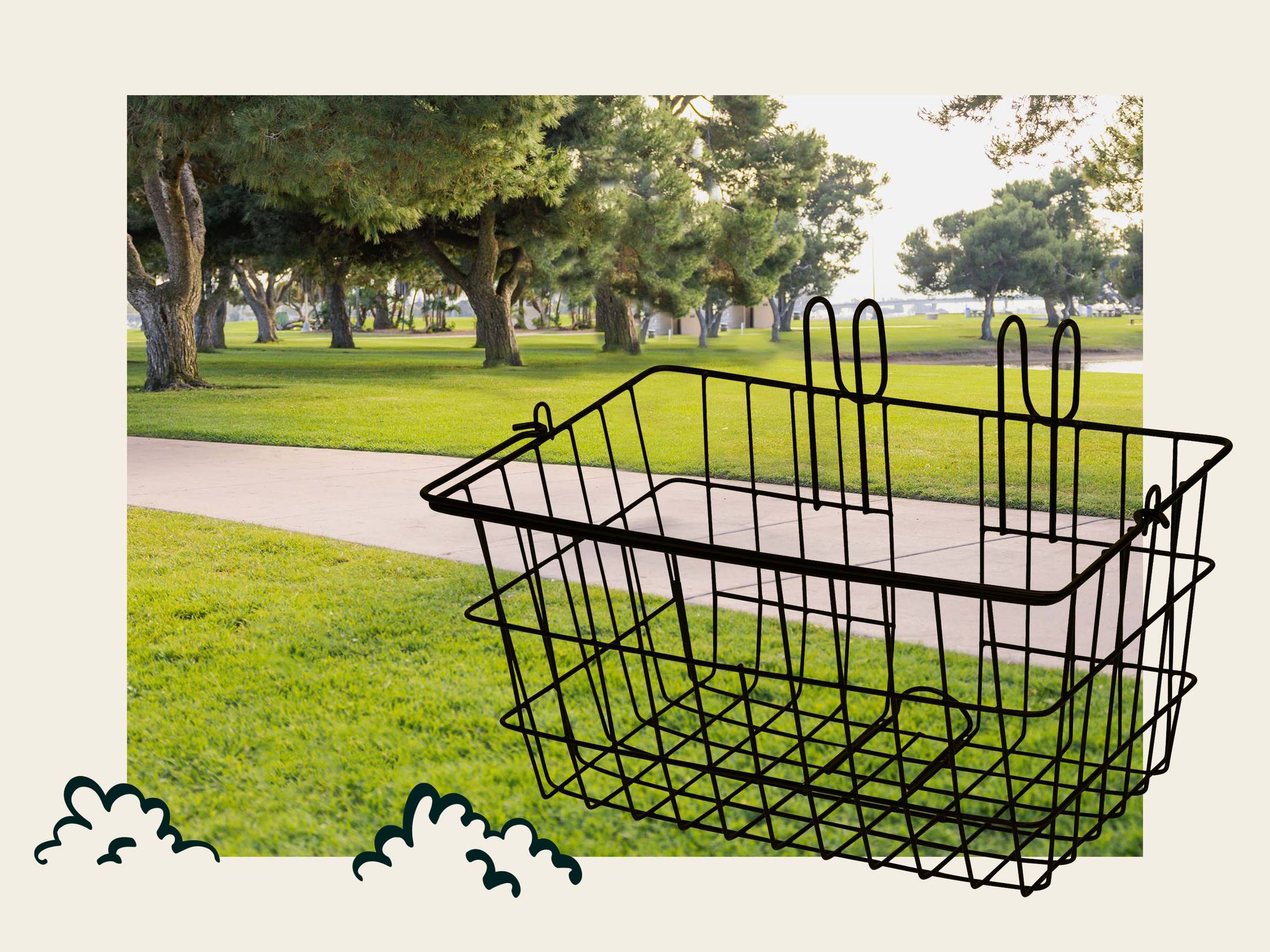 Apollo Lite Steel Bike Basket Retrospec