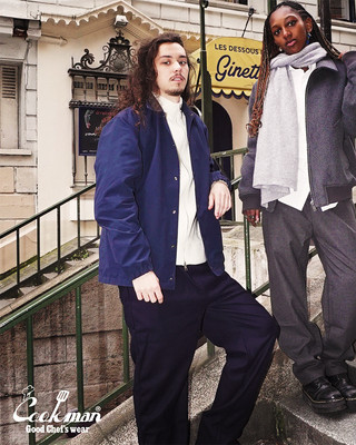 Cookman Semiwide Duck Canvas Chef Pants Brown