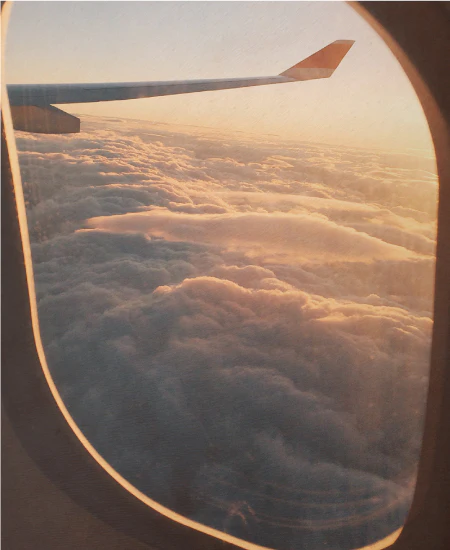 Clouds Out Of Airplane Window