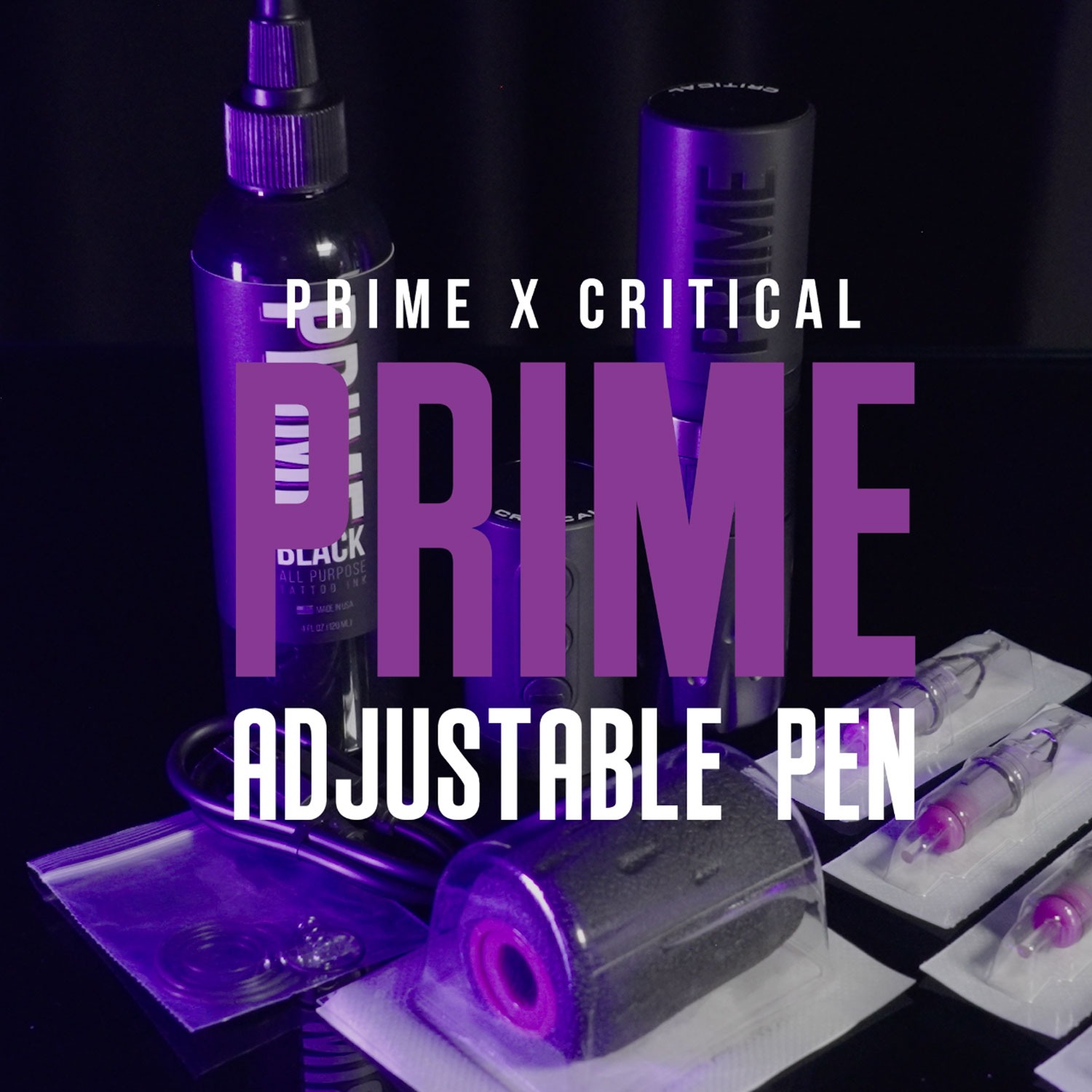 Critical x PRIME Adjustable Pen Machine | Professional 3.1–4.6mm