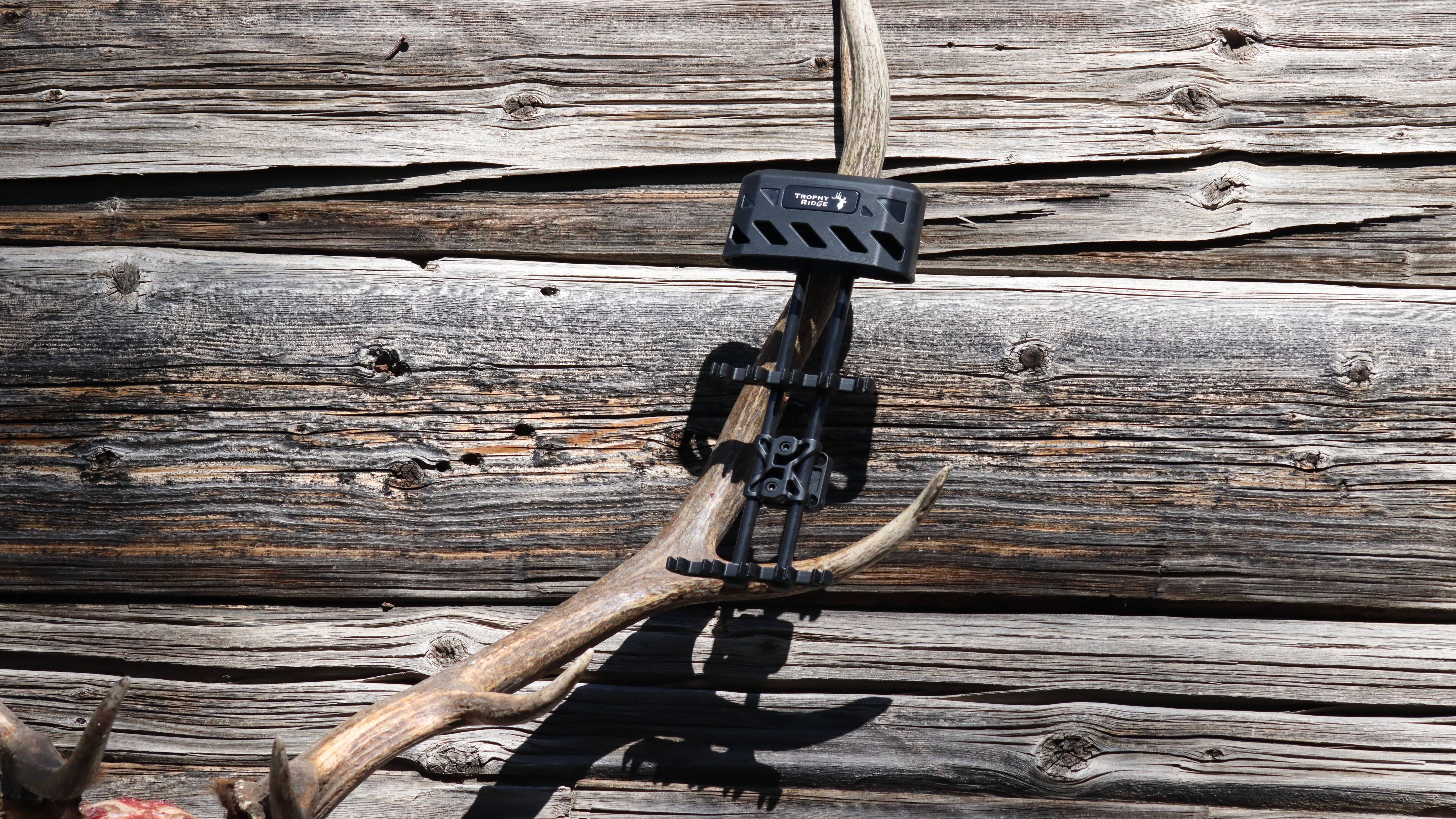 Dusk arrow quiver from Trophy Ridge show on an antler