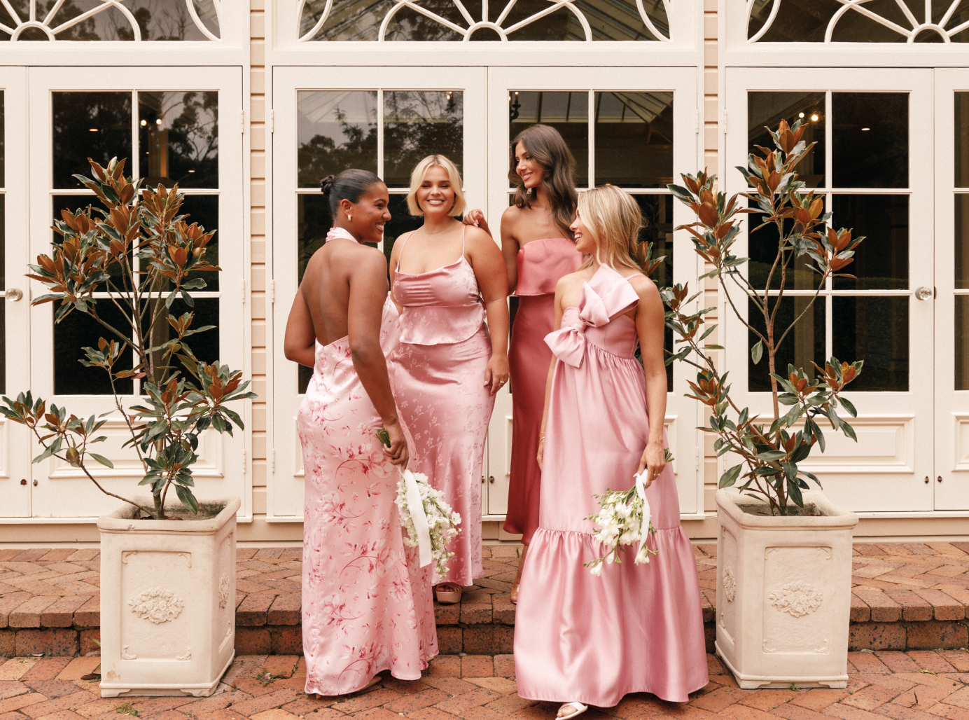 Rose Petal Colored Bridesmaid Dresses