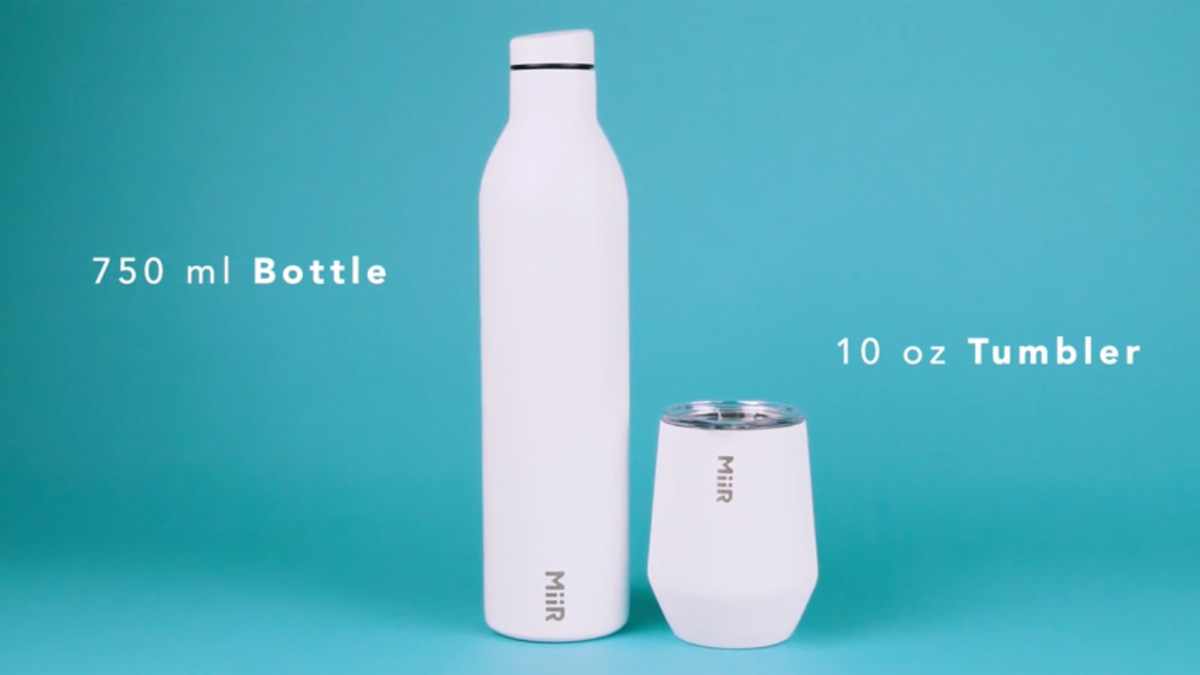 750ml insulated bottle - holds an entire bottle of wine!